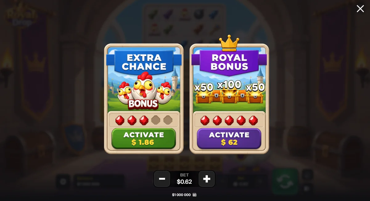 Royal Drop, Screenshot aus dem Spiel 1
